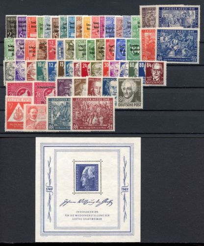SBZ Allgemeine Ausgabe komplett MiNr. 182-241 postfrisch