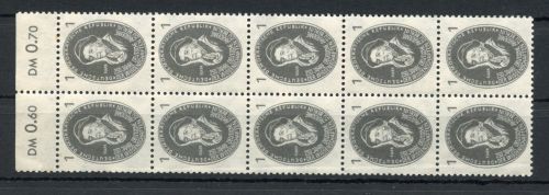 DDR MiNr. 261 postfrisch als 10er Block