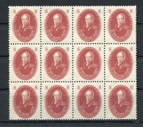 DDR MiNr. 264 postfrisch als 12er Block
