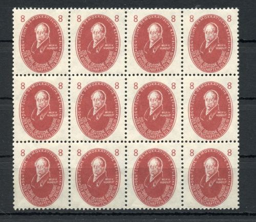 DDR MiNr. 264 postfrisch als 12er Block