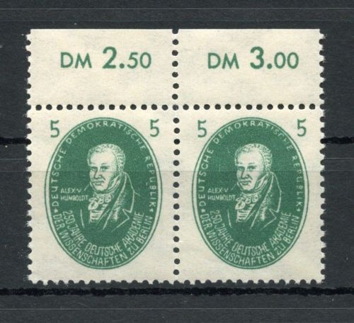 DDR MiNr. 262 postfrisch als waag. Paar