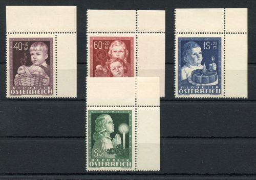 Österreich MiNr. 929-932 postfrisch Eckrand oben rechs