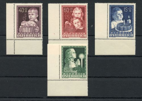 Österreich MiNr. 929-932 postfrisch Eckrand unten links