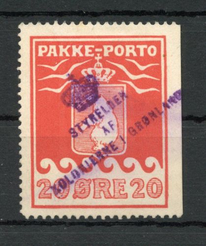 Grönland Paketmarken MiNr. 9 A gestempelt Fotobefund Möller