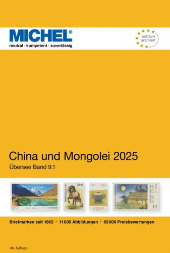 Michel Katalog China und Mongolei 2025 ÜK 9/1 6104 Neu
