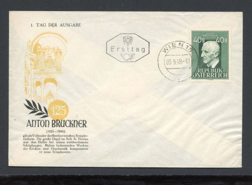 Österreich MiNr. 941 Ersttagsbriefe/ FDC Anton Bruckner