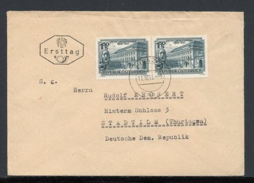 Österreich MiNr. 988 Ersttagsbriefe/ FDC Linzer Landestheater