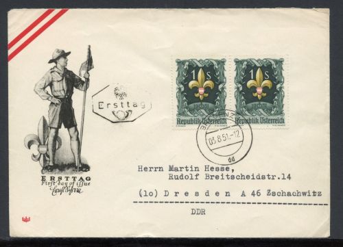 Österreich MiNr. 966 Ersttagsbriefe/ FDC Pfadfinder