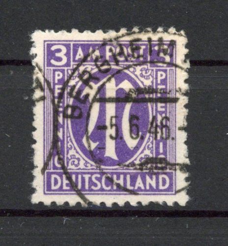 Bizone AM Post MiNr. 17 bD gestempelt Fotobefund Hettler