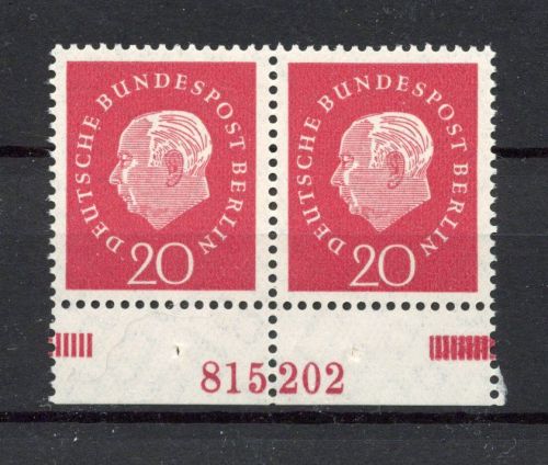 Berlin MiNr. 184 HAN postfrisch senkr. gefaltet