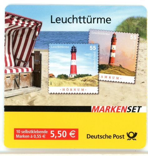 Bund Markenheftchen MiNr. MH 75 a Lb mit Aufkleber b klein 3mm postfrisch