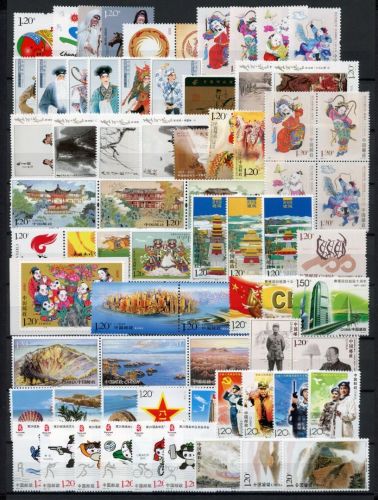 China VR Jahrgang 2007 postfrisch ohne MiNr. 33857-58