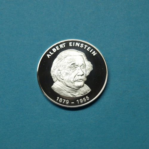 Deutschland Medaille "Die großen Deutschen" Albert Einstein Feinsilber PP