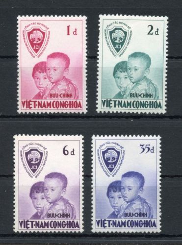 Südvietnam MiNr. 131-134 ohne Gummi Kinder