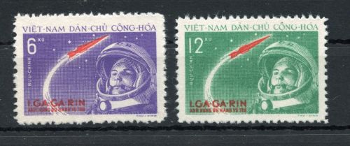 Vietnam MiNr. 166-167 ohne Gummi Raumfahrt