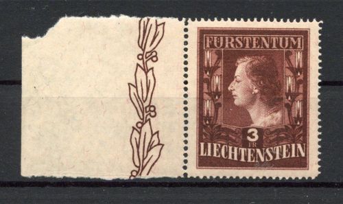 Liechtenstein MiNr. 305 B postfrisch Bogenrand
