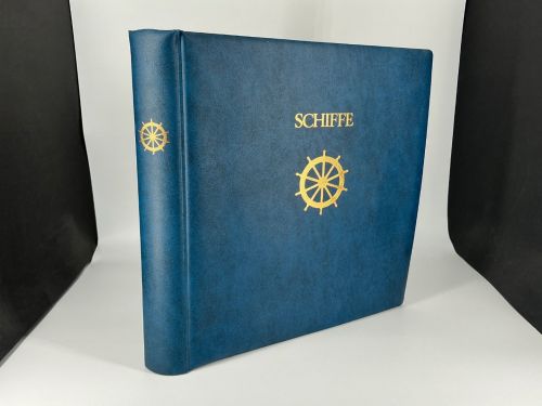 Lindner ( Schiffe ) Ringbinder o. Kassette Blau 1102 neuwertig