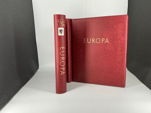 KABE Klemmbinder o. Kassette Rot 2x ATLAS (EUROPA) mit Österreich Signette neuwertig