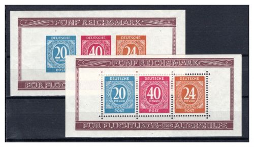 Gemeinschaftsausgaben MiNr. Block 12 A+B postfrisch geprüft Schlegel