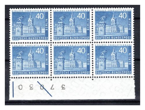 Berlin MiNr. 149 v BZ postfrisch im 6er Block