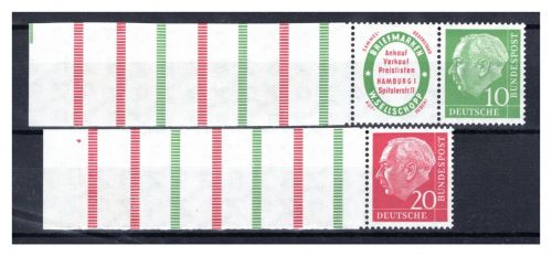 Bund Zusammendrucke MiNr. RL 1 + RL 2 postfrisch