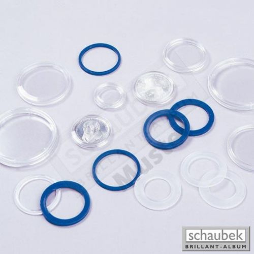 Schaubek Münzdose Innen-Ø 24,45 für 50 Cent-Münzen (10er Pack) D7C Neu