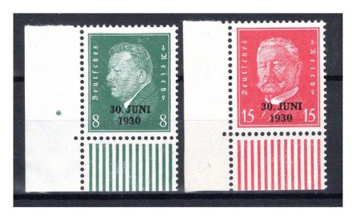 Deutsches Reich MiNr. 444-445 Eckrand postfrisch