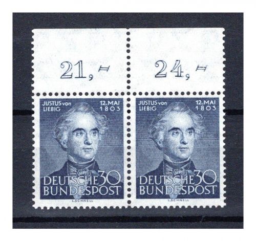 Bund MiNr. 166 postfrisch waag. Paar Oberrand