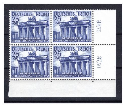 Deutsches Reich MiNr. 803 postfrisch als 4er Block Eckrand