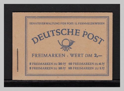 Berlin Markenheftchen MiNr. 2 postfrisch Luxus