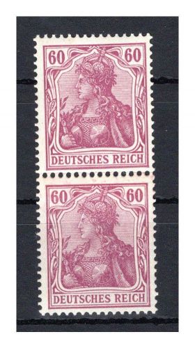 Deutsches Reich MiNr. 92 I postfrisch & Falz senkr. Paar Fotoattest