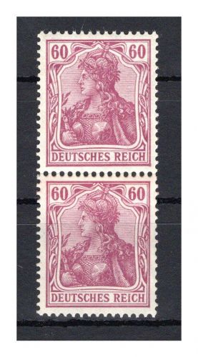 Deutsches Reich MiNr. 92 I postfrisch & Falz senkr. Paar Fotoattest