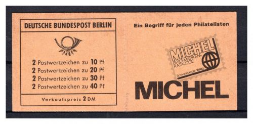 Berlin Markenheftchen MiNr. MH 8 b postfrisch links offen