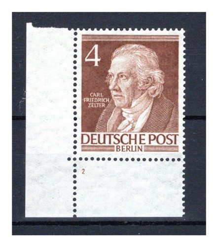 Berlin MiNr. 91 Eckrand ul postfrisch Formnummer 2