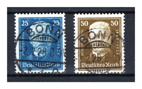 Deutsches Reich MiNr. 405-406 gestempelt geprüft Schlegel