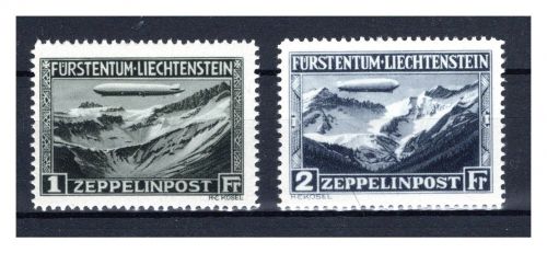 Liechtenstein MiNr. 114-115 postfrisch Zeppelin