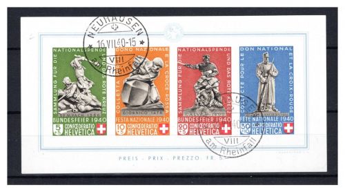 Schweiz MiNr. Block 5 gestempelt Pro Patria