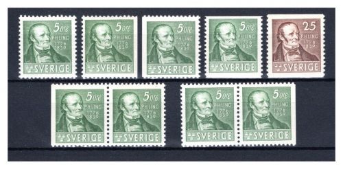 Schweden MiNr. 253-254 A-D, B/D D/B postfrisch