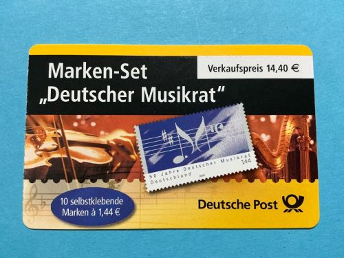 Bund Markenheftchen MiNr. MH 54 b I Raster 45 weite Perforation postfrisch