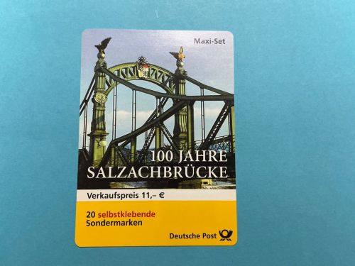 Bund Markenheftchen MiNr. MH 52 I b Sicherheitsaufdruck dunkel postfrisch