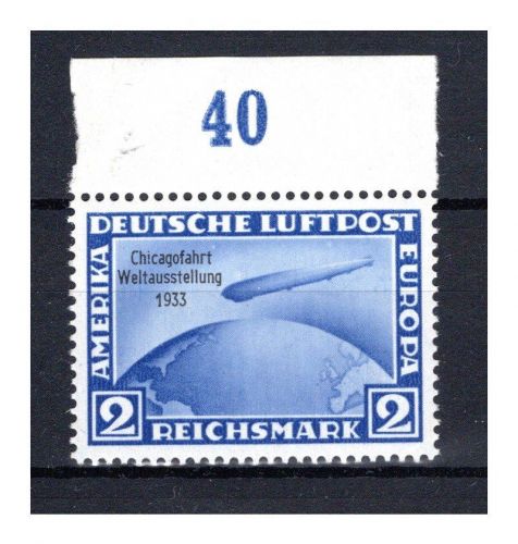 Deutsches Reich MiNr. 497 Oberrand postfrisch Chicagofahrt gepr. Schlegel