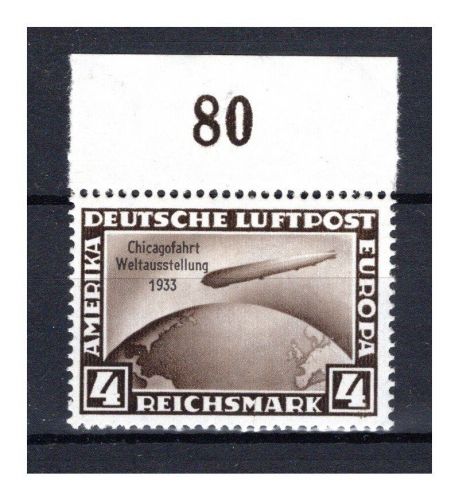 Deutsches Reich MiNr. 498 Oberrand postfrisch Chicagofahrt gepr. Schlegel