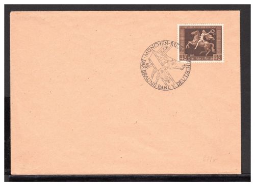 Deutsches Reich MiNr. 671 x Einzelfrankatur Kurzbefund Schlegel