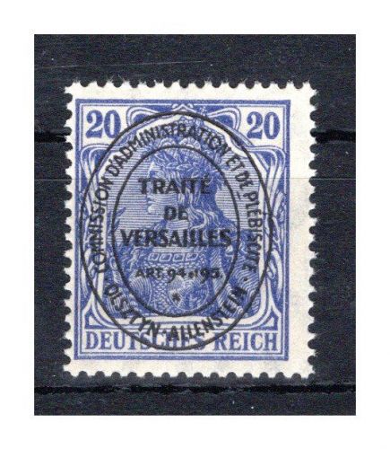 Allenstein MiNr. 19 a postfrisch geprüft Hey