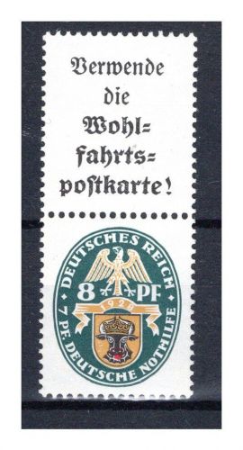 Weimar Zusammendruck MiNr. S 60 postfrisch Nothilfe, Fotobefund Schlegel