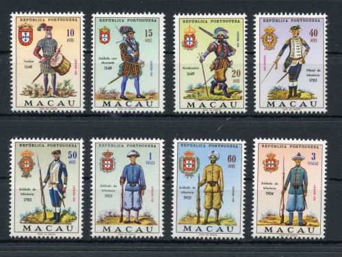 Macau MiNr. 432-439 postfrisch Uniformen