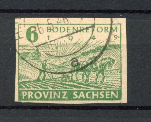 SBZ Provinz Sachsen MiNr. 85 wb gestempelt tiefst geprüft Ströh