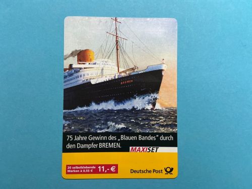 Bund Markenheftchen MiNr. MH 56 I Dampfer Bremen 2004 postfrisch
