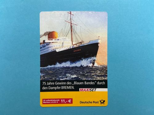 Bund Markenheftchen MiNr. MH 56 I Bremen - Verschnitt oben postfrisch