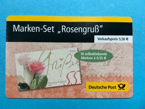 Bund Markenheftchen MiNr. MH 51 a Rosengruß postfrisch
